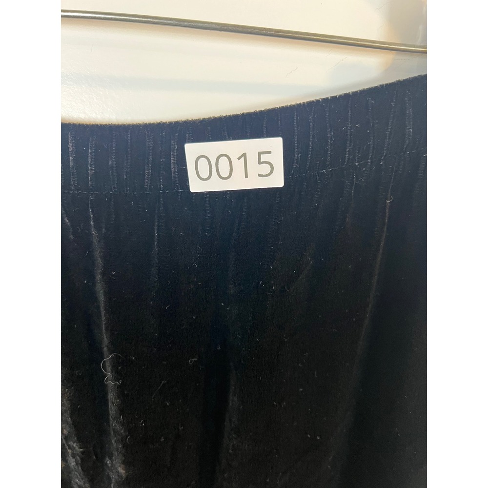 Eileen Fisher Womens Silk Blend Velvet Maxi Skirt Black Size Large - Picture 5 of 5